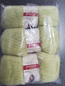 Deborah Norville ZITRONE LIME Alpaka Tanz Premier Garn 3 Knäuel pro Paket - Bild 1 von 3