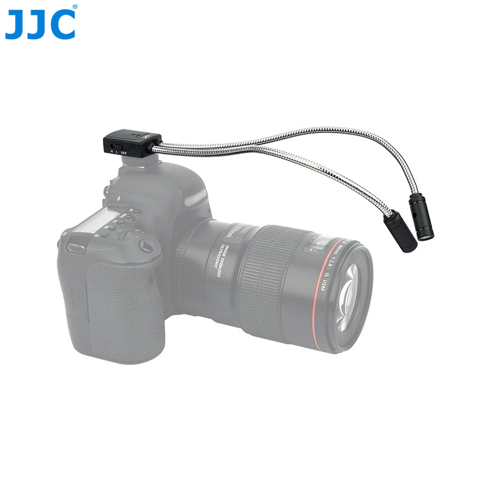 JJC LED Macro Arm Light 2 LED For Canon EOS 60D 5D MarkⅡ Ⅲ 700D 6D 70D 650D 600D - Image 1 of 4