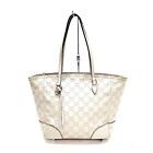 Gucci Tote Bag  White Leather 1055300