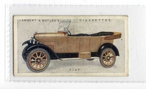 (Jy831-100) Lambert & Butler,Motor Cars A Series,Fiat,1922 #17