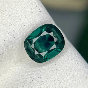 Tourmaline A 1.30 carat Cushion Cut Bluish Green Natural Tourmaline Loose Gem - Picture 1 of 1