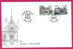 ALAND 2000  FDC - 48th Death Anniversary HILDA HONGELL (Architect) - Handstamped - Picture 1 of 1