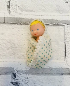 Vintage holly hobbie carrie Baby doll hong kong hard plastic tiny AG KTC - Picture 1 of 6