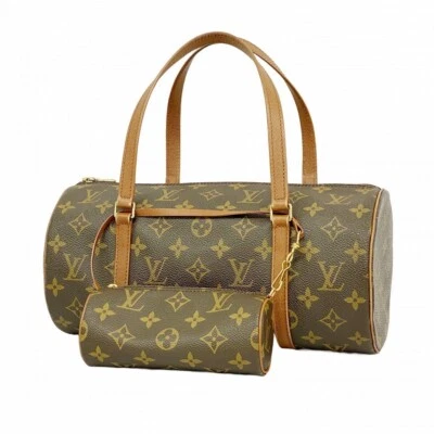 Bolso de Mano LOUIS VUITTON Papillon 30 Monograma Lona Cuero Marrón con Mini Bolsa Foto 1 de 4