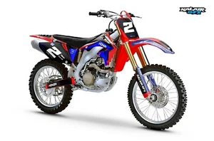 Kit de gráficos para Honda CRF450R (2002-2004) serie Lightning - rojo azul - Imagen 1 de 8