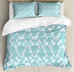 Rustic Duvet Cover Set with Pillow Shams Rural Meadow Farmhouse Print - Picture 1 of 8