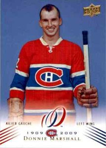 2008-09 Upper Deck Montreal Canadiens Centennial Set Don Marshall Montreal