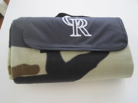 Colorado Rockies Camo  Seat Pad Folds Out Good Condition Cover