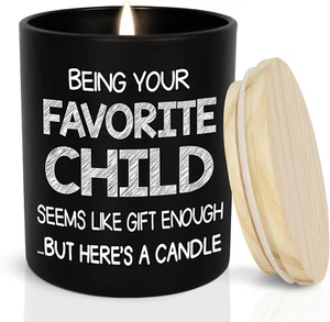 Mothers Day Gifts for Mom from Daughter Son - Favorite Child Scented Candle Vani - Picture 1 of 12