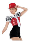 Weissman Jump Jive Wail Sequin Dance Costume, Size Child?S Intermediate (7/8)
