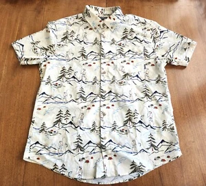 Eddie Bauer Camp Shirt Mr SS Baja Men’s Size Large Fishing Button Up NEW! - Picture 1 of 9