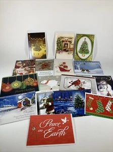 Christmas Holiday Cards With Envelopes Bulk Lot Of Twenty - Picture 1 of 7