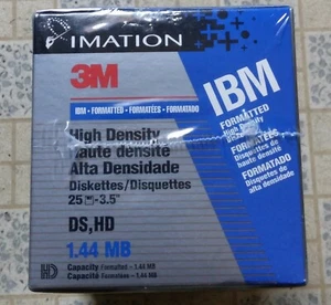 50 pak imation 3M IBM High Density 3.5" Diskettes 1.44 MB Capacity HD New - Afbeelding 1 van 2