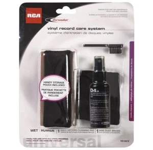 NEW Discwasher Record Cleaner Brush Kit D4+ w/ NEWEST SPRAY BOTTLE Fluid System - Zdjęcie 1 z 2