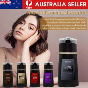 Nova-Hair Dye Shampoo, Nova Hair Instant Dye Shampoo,Hair Color Shampoo for Hair - Picture 1 of 17