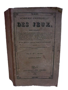 ACADÉMIE UNIVERSELLE DES JEUX -  COUSIN D'AVALLON (Charles-Yves) [Bnf] - 1834  - Imagen 1 de 7
