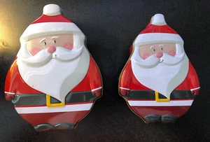 Weihnachten Urlaub Blechdose Plätzchen Weihnachtsmann Neu Posten von 2 verschiedenen Größen - Bild 1 von 4