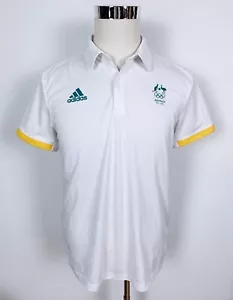 Adidas Team Australia Mens Rio 2016 Summer Olympic Games Polo Shirt T-Shirt M - Picture 1 of 8