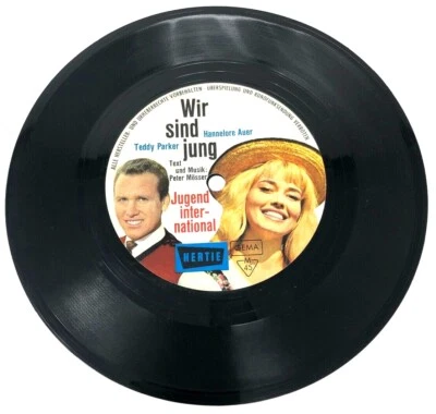 Flexi Disc 7" Promo 45 RPM - Hannelore Auer / Tedy Parker - Wir sind jung (W12) - Bild 1 von 4