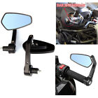 Anti Glare Black Motorcycle Bar End Side Mirrors For Honda GROM Bobber Choppers