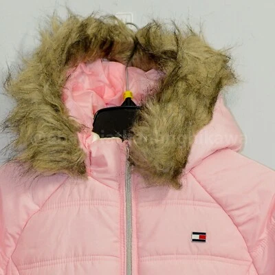 Talla XS S M L ROSA, AZUL MARINO Tommy Hilfiger Niñas Chaqueta acolchada forrada de lanaS Foto 1 de 4