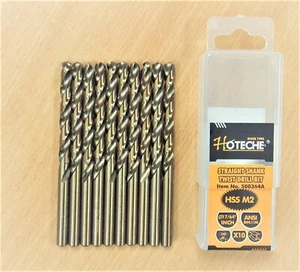Lot of (10) 17/64" x 4-1/4" M2 HSS Drill Bits Full Grounded Titanium 500364A - Picture 1 of 3