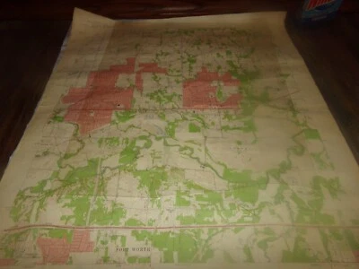 Vintage Hurst Texas Topographic map  Richland Hills Haltom City Turn Pike 1959 - Image 1 of 4