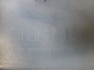 warped Sears and Roebuck Cold spot clear plastic container - Picture 1 of 4