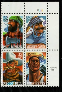 Scott 3083-3086 32¢ Folk Heroes MNH Free shipping in USA! - Picture 1 of 1