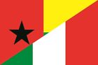 Naklejka Gwinea Bissau-Włochy Flaga Flaga 30 x 20 cm Naklejka samochodowa Naklejka