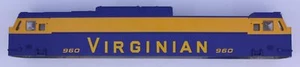 Williams 960-2 Electric Locomotive "Virginian" Body Shell without Pantograph - Picture 1 of 6