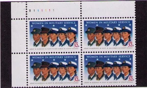 US USA Sc# 3174 MNH FVF PL# BLOCK Women in Military Service Uniform - Picture 1 of 1