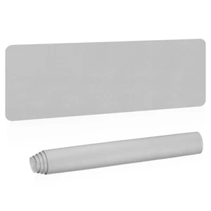 55"x17" Large Desk Mat, PU Leather Dual Side Large Desk Pad, Silver Tone - Afbeelding 1 van 6