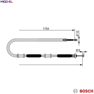 CABLE PULL PARKING BRAKE 1 987 482 587 FORCABLE PULL PARKING BRAKE 1 987 482 587 - Image 1 of 4