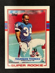 Thurman Thomas 1989 Topps Super Rookie Card #45 - Buffalo Bills - Picture 1 of 2
