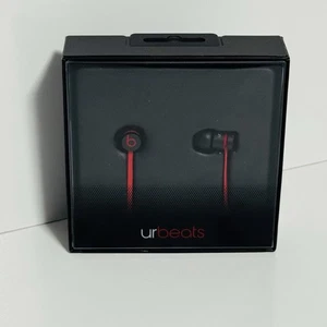 Beats by Dr. Dre UrBeats 2 In Ear Headphones iPhone Apple Matt Black/Red 3.5mm - Picture 1 of 6
