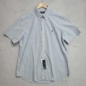 Ralph Lauren Shirt Mens Large Multi Check Short Sleeve Classic Business Casual - Picture 1 of 9