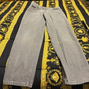 De Colección Levis Adulto 32x34 Naranja Tab 550 Gris Relajado Denim Hecho en EE. UU.*06/1995 Ver Etiqueta - Imagen 1 de 13