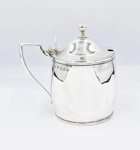 GEORGE III STERLING SILVER MUSTARD POT London 1805 JOHN EMES - Picture 1 of 9