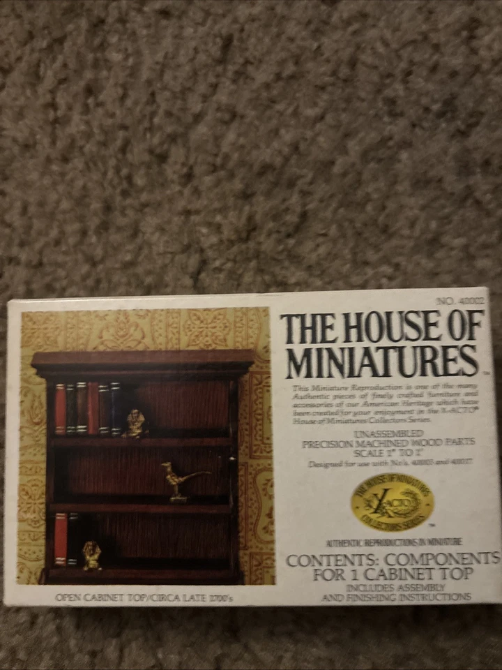 X-ACTO House of Miniatures Dollhouse Furniture Kit Open Cabinet Top #40002 — 第 1/1 张图片