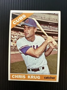 1966 TOPPS #166 CHRIS KRUG RC CHICAGO CUBS EX *Hot Corner Vintage* - Picture 1 of 2