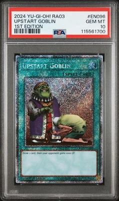 2024 Yu-Gi-Oh Upstart Goblin RA03-EN096 Platinum PSA 10 (Aug 25) - Image 1 of 2