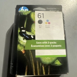 Oryginalne wkłady atramentowe HP 61 Black & Tri-Color Combo-Pack Zapieczętowane Nowe - Zdjęcie 1 z 2