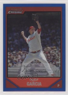 2007 Bowman Chrome Blue Refractor /150 Freddy Garcia #31 - Image 1 of 2