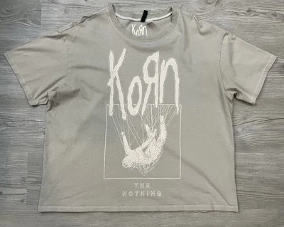 Camiseta para mujer Korn The Nothing estampado gráfico calce cuadrado talla XL Foto 1 de 4