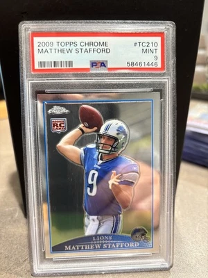2009 Matthew Stafford Topps Chrome Rc Psa9 - Image 1 of 2