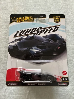 Hot Wheels 2025 Euro Speed - Bugatti Bolide Black Chase 0/5 - New & Sealed - Image 1 of 2