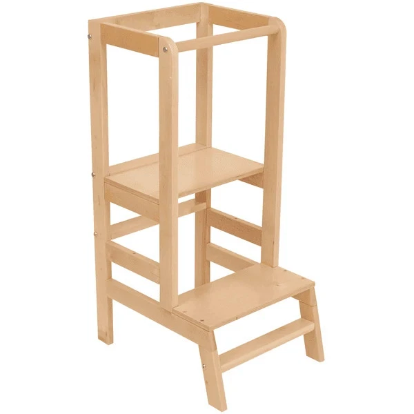 Polini Kids Kinder Lernturm Holz Lernen Kind Step natur - Zustand gut  - Bild 1 von 1