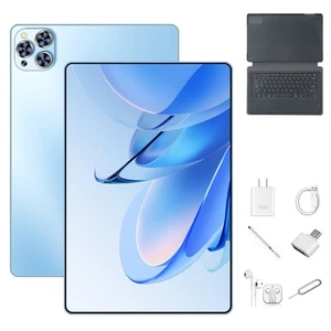 New10.1" WIFI /4GTablet Android 12 HD 256GB Tablet Pad 8Core Netflix Dual Camera - Picture 1 of 14