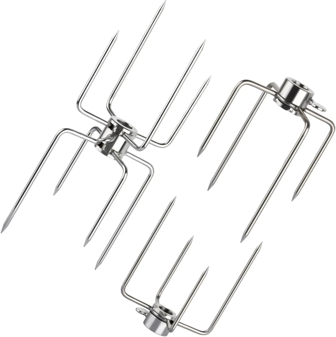 TOP TEN Edelstahl Grillgabel 36 Cm – Mit 11 Cm Griff, Rostfrei & Perfekt Für Fleisch & Gemüse